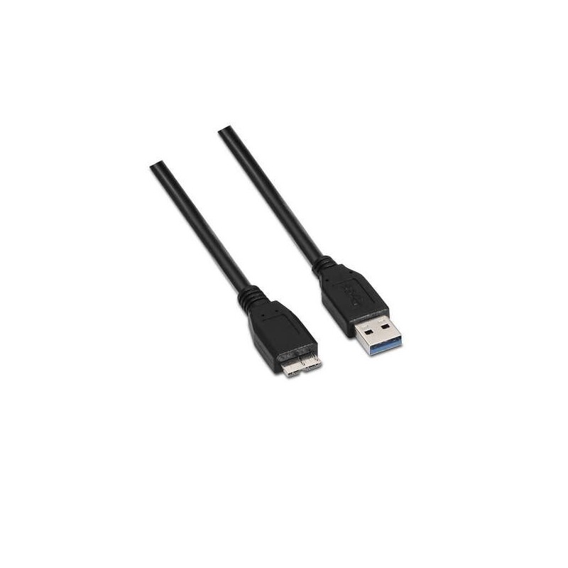 Aisens Cable USB 3.0 - Tipo A Macho a Micro B Macho - 2.0m - Color Negro