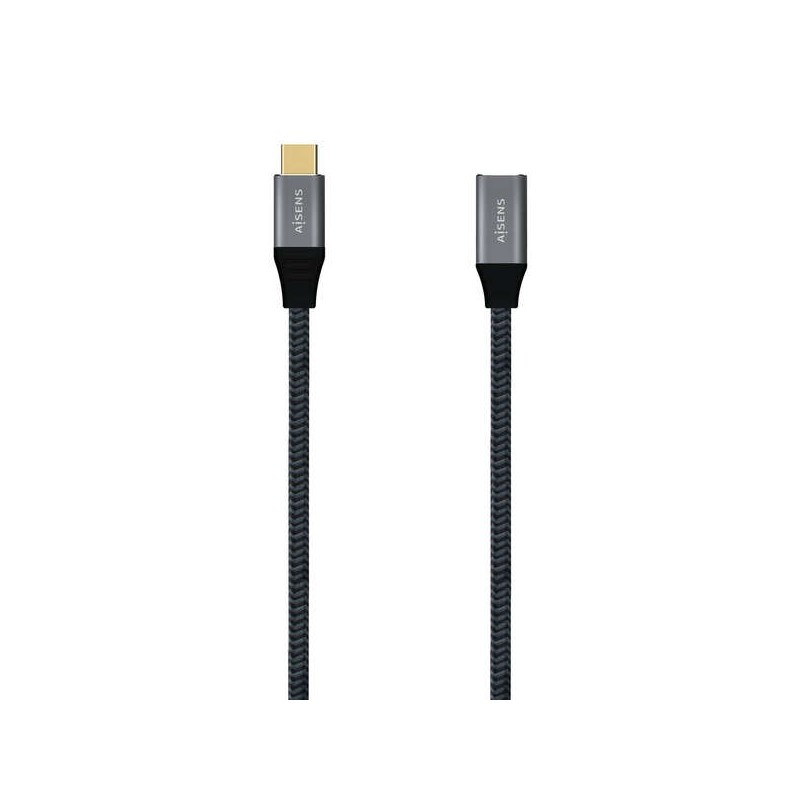 Aisens Cable USB 3.2 GEN2x2 Aluminio 20GBPS 5A 100W - TIPOUSB-C/M-USB-C/H - 1.0M - Color Gris