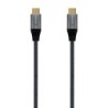 Aisens Cable USB 3.2 Gen2x2 Aluminio 20Gbps 8K@30Hz 5A 100W E-Mark, Tipo USB-C/M-USB-C/M - 0.6m - Color Gris