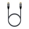 Aisens Cable USB 3.2 Gen2x2 Aluminio 20Gbps 8K@30Hz 5A 100W E-Mark, Tipo USB-C/M-USB-C/M - 1.0m - Color Gris