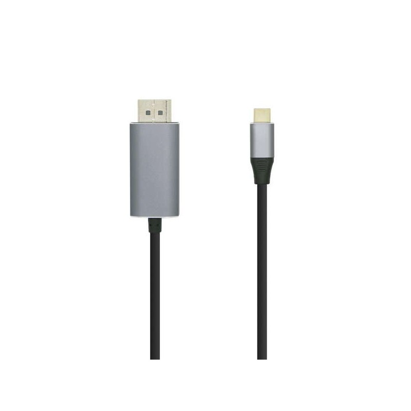 Aisens Cable Conversor USB-C a Displayport 4K@60HZ - USB-C/M-DP/M - 0.8M - Color Negro