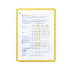 Fundas para clasificador Durable Sherpa - PP - A4 - Color amarillo - Pack 5 ud