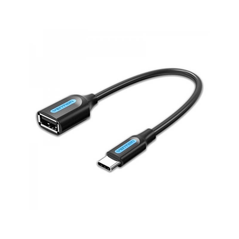 Vention Conversor USB-C Macho a USB A Hembra - 0.15m - Color Negro