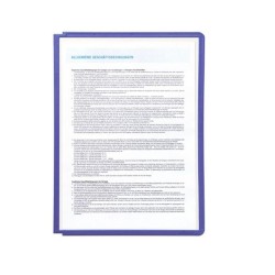 Fundas para clasificador Durable Sherpa - PP - A4 - Color morado - Pack 5 ud