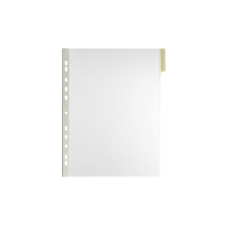 Fundas multitaladro para clasificador Durable Function - Plástico rígido - A4 - Color amarillo - Pack 5 ud