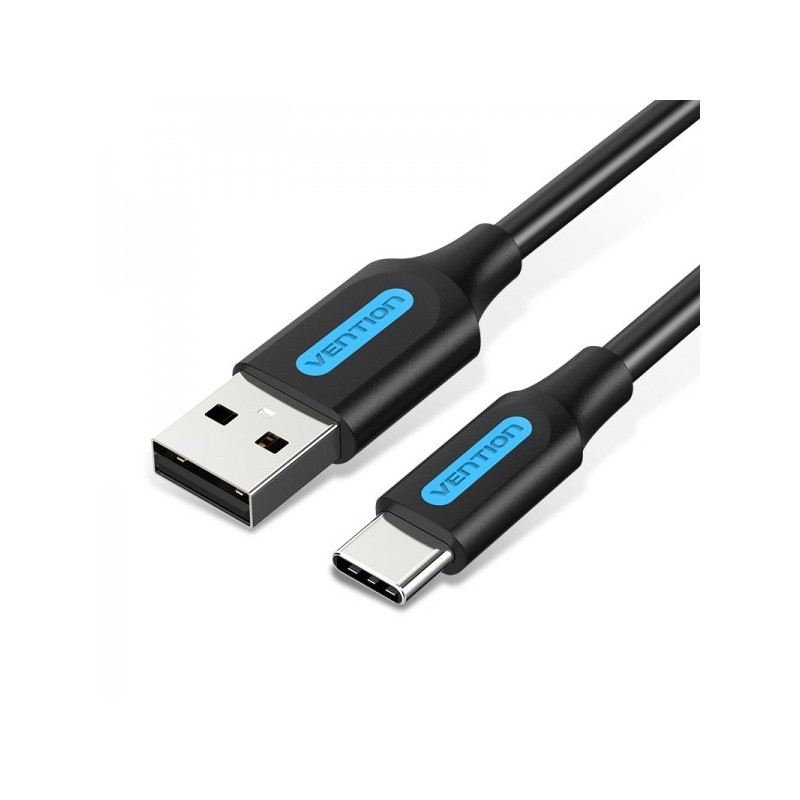 Vention Cable USB-A Macho a USB-C Macho 3A 60W 480Mbps - 1.5m - Color Negro