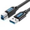 Vention Cable USB-A 3.0  a USB-B -0.5m - Color Negro