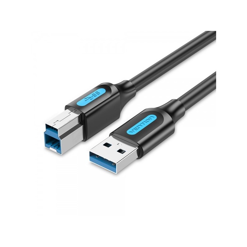 Vention Cable USB-B 3.0 Macho a USB Macho - 1m - Color Negro