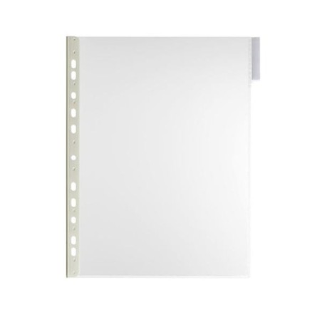 Fundas multitaladro para clasificador Durable Function - Plástico rígido - A4 - Transparente - Pack 5 ud
