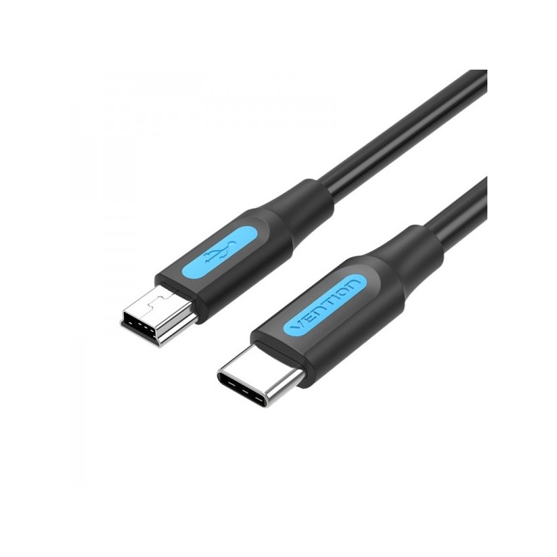 Vention Cable USB-C Macho a MiniUSB Macho - 1m - Color Negro