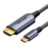 Vention Cable USB-C a HDMI 4K - 1.8m - Trenzado - Color Gris