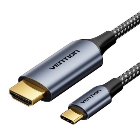 Vention Cable USB-C a HDMI 4K - 1m - Trenzado - Color Gris