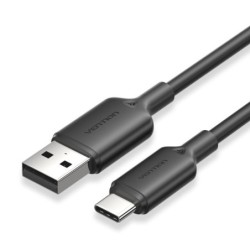Vention Cable USB-C 2.0 a USB-A 3A 60W - 2m - PVC - Color Negro
