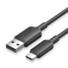 Vention Cable USB-C 2.0 a USB-A 3A 60W - 2m - PVC - Color Negro