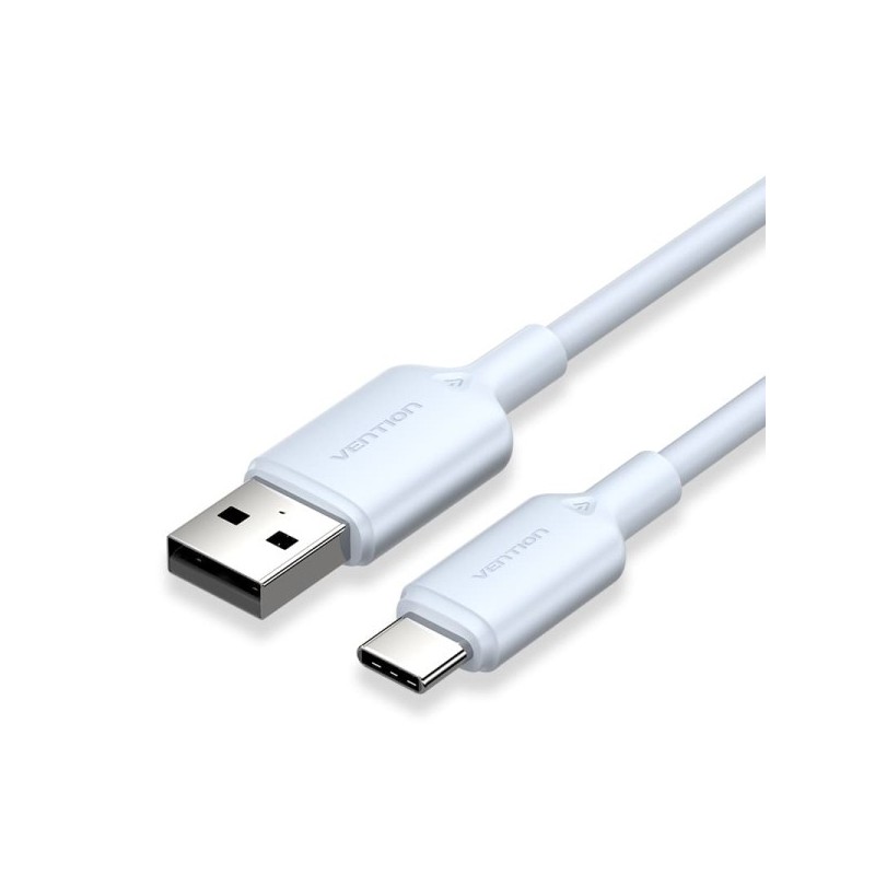 Vention Cable USB-C a USB-A 3A 60W - 1m - Trenzado - Color Azul