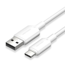 Vention Cable USB-C 2.0 a USB-A 3A 60W - 2m - PVC - Color Blanco
