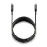 NGS Cable 2.0 USB-C Macho a USB-C Macho - Carga Ultrarapida hasta 65W - Longitud 2m - Color Negro