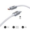 Subblim Cable Optimus USB-C - 60W - Nylon Trenzado - 480Mbps - 2 Metros - Color Blanco