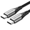Vention Cable USB-C 2.0 a USB-C 2.0 3A 60W - 1.5m - Trenzado - Color Gris