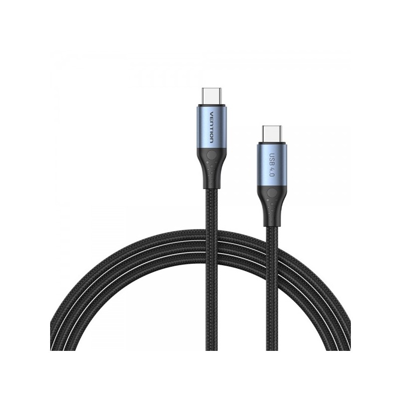 Vention Cable USB-C 4.0 Macho a USB-C Macho - 1m - Color Gris