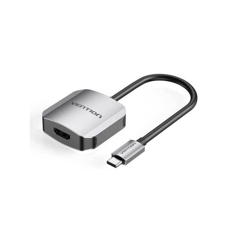 Vention Adaptador USB-C a HDMI/VGA Hembra - 0.15m - Color Gris