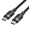 Vention Cable USB-C a USB-C 3A 60W - 1m - Trenzado - Color Negro