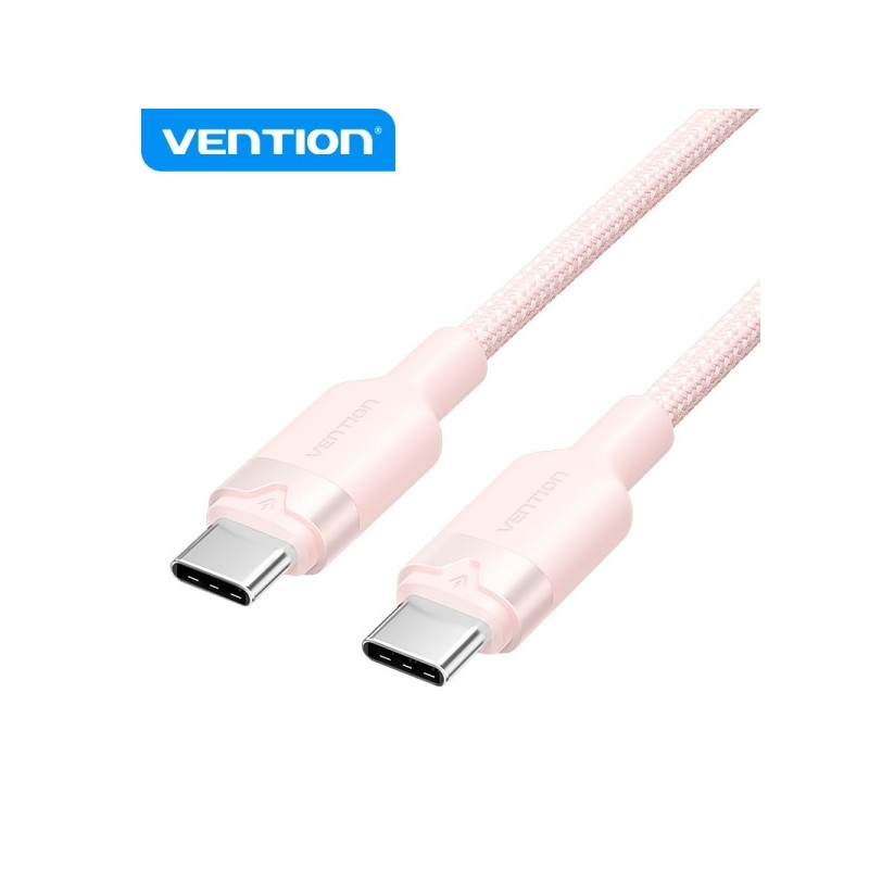 Vention Cable USB 2.0 Niquelado - Potencia 60W - Corriente max. 3A - Color Rosa