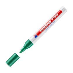 Marcador permanente Edding 750 - Punta cónica - Trazo 2 mm - 4 mm - Color verde