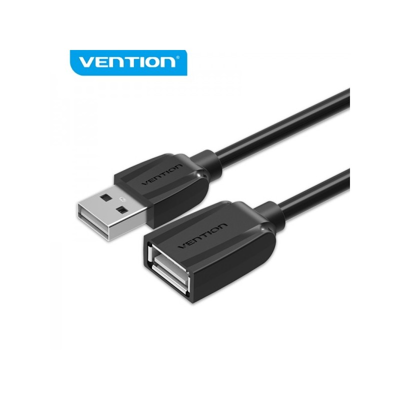 Vention Cable Alargador USB 2.0 Macho a USB Hembra - 5m - Color Negro