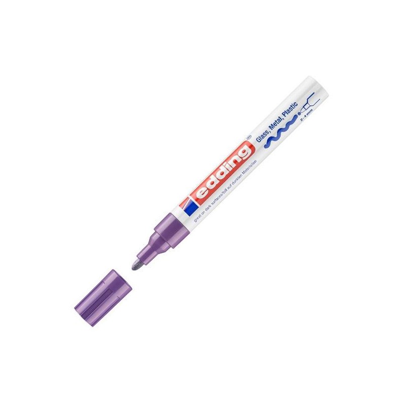 Marcador permanente Edding 750 - Punta cónica - Trazo 2 mm - 4 mm - Color violeta Marcador permanente Edding 750 - Punta cónica - Trazo 2 mm - 4 mm - Color violeta