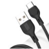 XO NB200TC1 Cable USB-A Macho a USB-C - Carga y Transmision de Datos Alta Velocidad - 2.1A - 1m - Color Negro