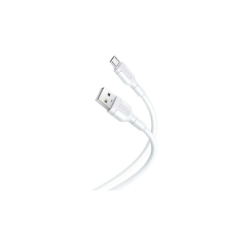 XO Cable de Carga y Transmision de Datos Longitud 1m Conector Micro USB Silicona Suave y Duradera Alta Velocidad 5V, 21A Negro