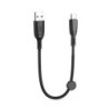 XO Cable NB247 Carga Rapida USB - Tipo C - 6A - 25cm con Clip - Color Negro