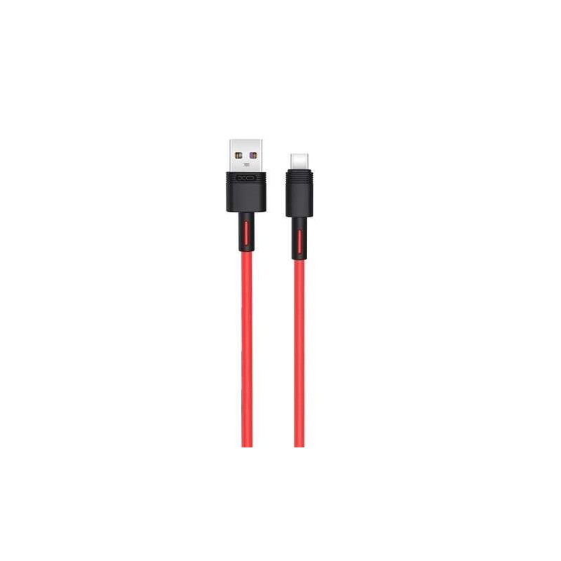 XO Cable NBQ166 Carga Rapida USB - Tipo C - 5A - 1m - Color Rojo