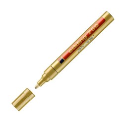 Marcador permanente Edding 750 - Punta cónica - Trazo 2 mm - 4 mm - Color oro
