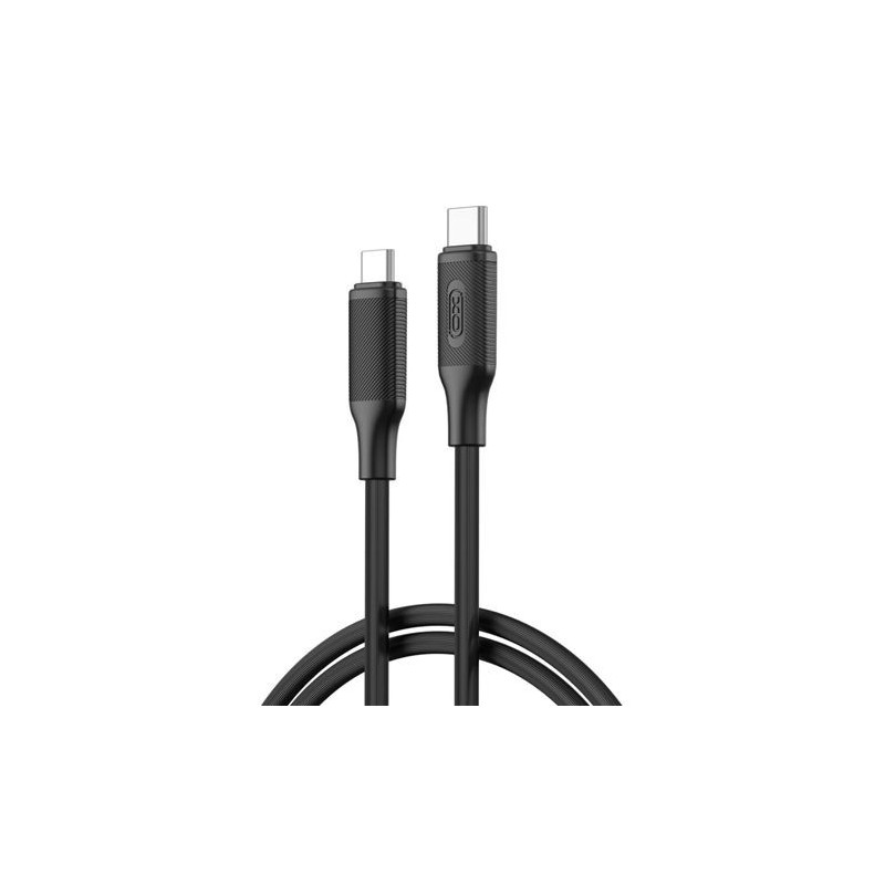 XO NBQ265B Cable USB-C Macho a USB-C Macho - 1m - 60W - Color Negro