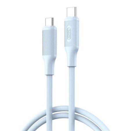 XO NBQ265B Cable USB-C Macho a USB-C Macho - 1m - 60W - Color Azul