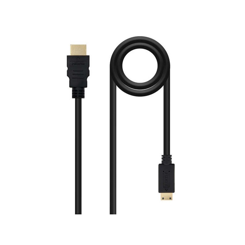 Nanocable Cable HDMI v1.3 Macho a Mini HDMI Macho 1.80m - Color Negro