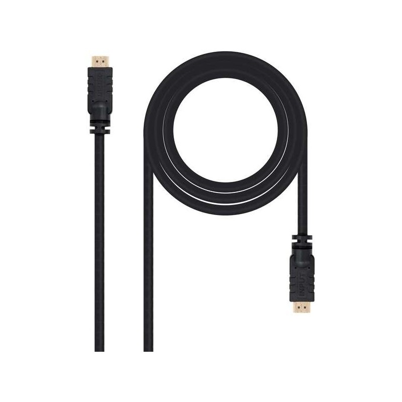Nanocable Cable HDMI v1.4 con Repetidor Macho a HDMI v1.4 Macho 25m - Alta Velocidad - Color Negro
