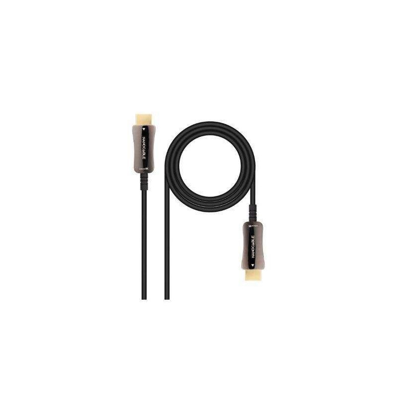 Nanocable Cable HDMI v2.1 AOC Macho a HDMI v2.1 Macho 20m - 8K@60Hz 4K@120Hz 48Gbps - Color Negro