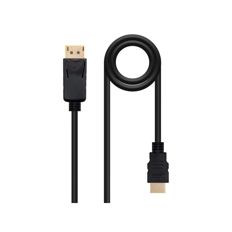Nanocable Cable Conversor Displayport Macho a HDMI Macho - 10m - Color Negro