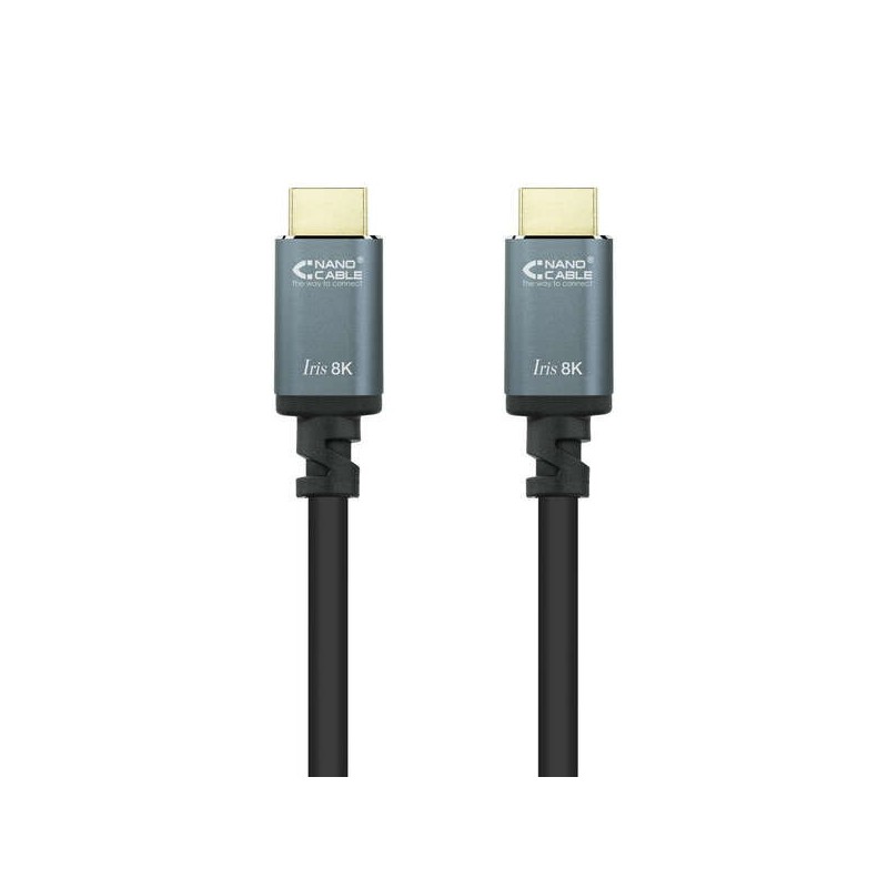 Nanocable Cable HDMI 2.1 Iris 8K A/M-A/M 0.5m - Color Negro