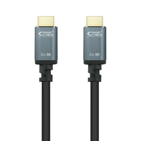 Nanocable Cable HDMI 2.1 Iris 8K A/M-A/M 1.5m - Color Negro