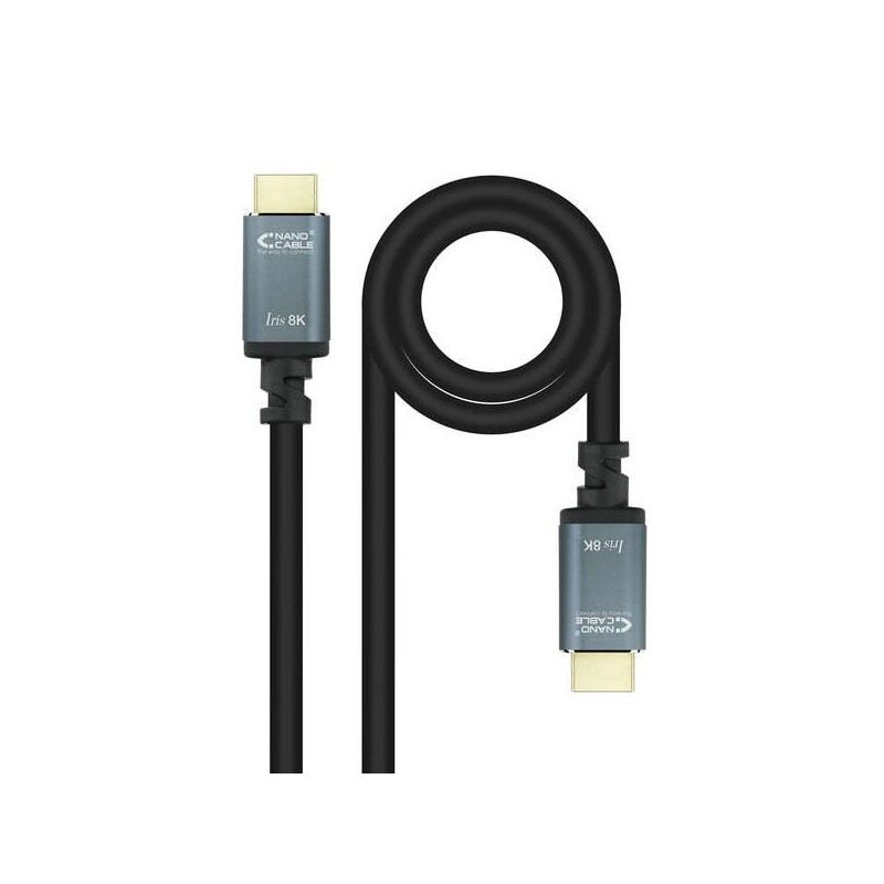 Nanocable Cable HDMI 2.1 Iris 8K A/M-A/M - 5m - Color Negro