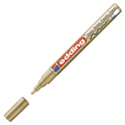 Marcador permanente Edding 751 - Punta cónica - Trazo 1 mm - 2 mm - Color oro