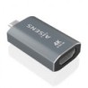 Aisens Conversor USB-C a HDMI 2.0 - Carcasa de Aluminio - 4K@60Hz - Profundidad de Color 48 Bit/Px - 18Gbps - HDCP - Color Gris