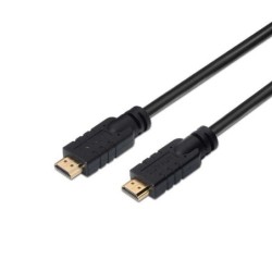 Aisens Cable HDMI Alta Velocidad / HEC con Repetidor - A Macho-A Macho - 20m - Chipset para Amplificar la Señal Full HD  Negro