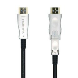 Aisens Cable HDMI V2.0 AOC Desmontable Premium Alta Velocidad / HEC 4K@60Hz 4:4:4 18Gbps - A/M-D/A/M - 50m - Color Negro