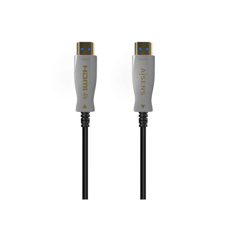 Aisens Cable HDMI V2.0 AOC Premium Alta Velocidad / HEC 4K@60Hz 4:4:4 18GBPS - A/M-A/M - 150m - Color Negro