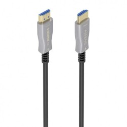 Aisens Cable HDMI V2.0 AOC Premium Alta Velocidad con Ethernet -  Fibra Optica y Cobre - Blindaje en Oro 24K -  18Gbps - 10 m